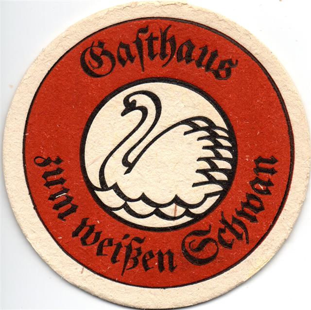 weimar we-th weier schwan 1a (rund215-gasthaus-schwarzrot)